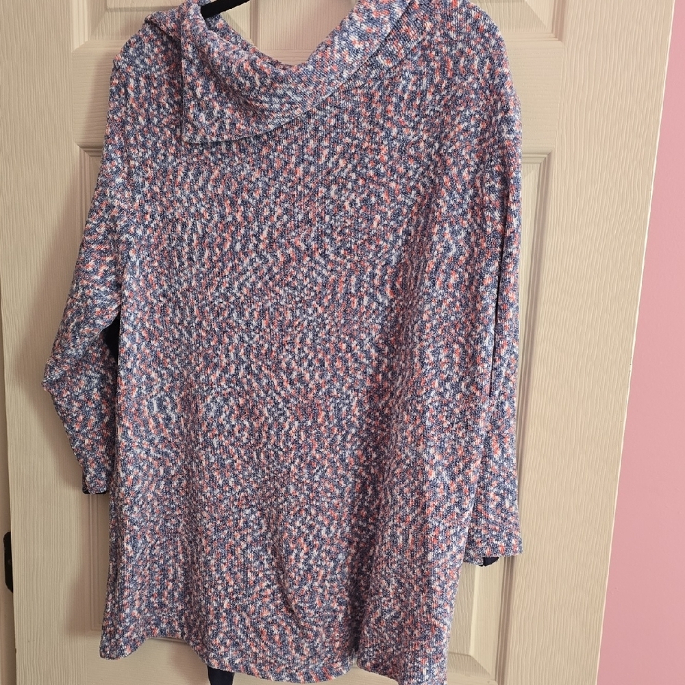 Ruby Rd. Multicolor Cowl Neck Sweater - image 6